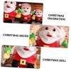 Toyvian 2 Pièces Poupée Père Noël Statues du Père Noël Poupée en Peluche De Noël Peluche Père Noël en Peluche Poupée du Père 