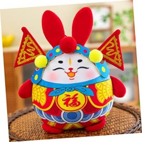 Toyvian 4 Pièces Peluche Futu Voitures Jouets Voiture Jouet Jouets De Noël Jouets De Voiture Décor Chinois Décor De Noël Cade