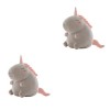 ABOOFAN 2 Pièces Licorne en Peluche Animaux Jouets en Peluche Poupée en Peluche Jouets en Peluche Chien Jouets en Peluche Rem