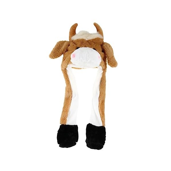 Gadpiparty 2 Pièces Chapeau De Vache Oreilles Mobiles Chapeau Doreille De Vache Sauteuse Costumes Pour Adultes Chapeau De Co