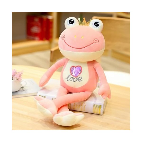EacTEL Kawaii Grenouille Peluche Animal Peluche Jouet Dessin Animé Mignon Grenouille en Peluche Poupée Mignon en Peluche Enfa