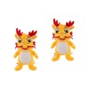 Didiseaon 2 Pièces Jouet en Peluche Dragon Mascotte en Peluche Animal en Peluche en Peluche Dragon Peluche Année Lunaire Pelu