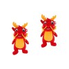 Didiseaon 2 Pièces Jouet en Peluche Dragon Mascotte en Peluche Animal en Peluche en Peluche Dragon Peluche Année Lunaire Pelu