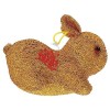 Toyvian 4 Pièces Mascotte De Lannée du Lapin Jouets danimaux Mini Peluches Mini-Jouet Décoration Décor De Statue Pompons De