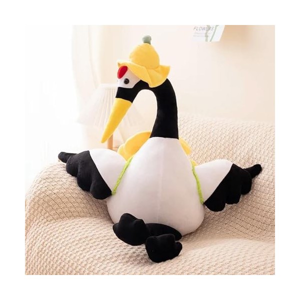 KiLoom Nouveau Poupée Grue À Couronne Rouge Oiseau Fleur Jouet en Peluche Animal en Peluche Jouet Meilleur Cadeau Peluche Jou