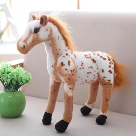 Mignon Créatif Dessin Animé Simulation Cheval Peluche Jouet Poupée Décoration À La Maison Ornements Enfants Kawaii Jouet Peti