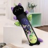 SaruEL Kawaii Peluche Long Chat Peluche Jouet Mignon Coussin en Peluche Doux Sieste Tapis Animal poupée Enfants Cadeau d’Anni
