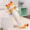 SaruEL Kawaii Peluche Long Chat Peluche Jouet Mignon Coussin en Peluche Doux Sieste Tapis Animal poupée Enfants Cadeau d’Anni