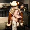 SaruEL Singe Poupée Mignon Animal en Peluche Oreiller Enfants Cadeau D’Anniversaire Dessin Animé Peluche Singe Jouet Annivers