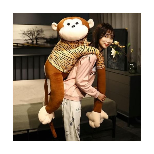 SaruEL Singe Poupée Mignon Animal en Peluche Oreiller Enfants Cadeau D’Anniversaire Dessin Animé Peluche Singe Jouet Annivers