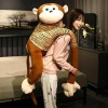 SaruEL Singe Poupée Mignon Animal en Peluche Oreiller Enfants Cadeau D’Anniversaire Dessin Animé Peluche Singe Jouet Annivers