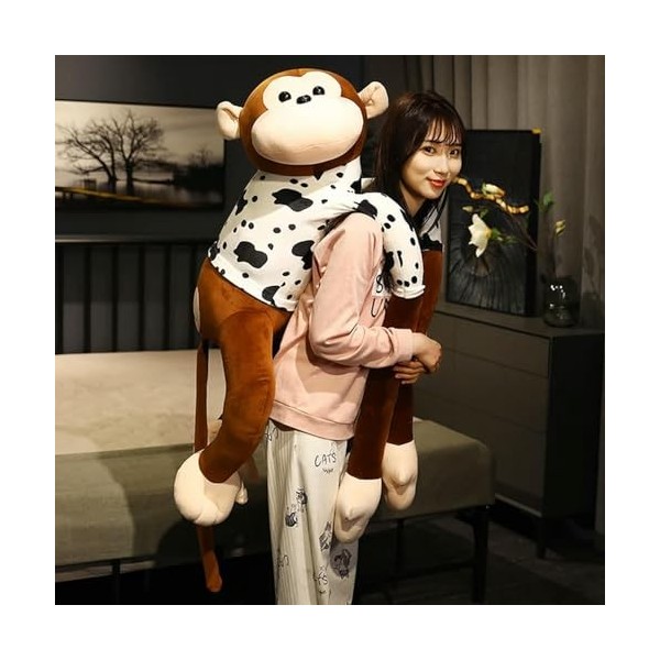 SaruEL Singe Poupée Mignon Animal en Peluche Oreiller Enfants Cadeau D’Anniversaire Dessin Animé Peluche Singe Jouet Annivers