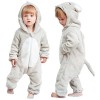 COOKY.D Infantile à Capuche Bébé Barboteuses Doux Flanelle Hiver Animaux Cosplay Costume Combinaison pour Bébés Filles Garçon