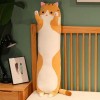 NOpinz Kawaii Doux Long Chat Oreiller Jouet en Peluche Bureau Sieste Oreiller Lit Sommeil Oreiller Décoration Intérieure Cade