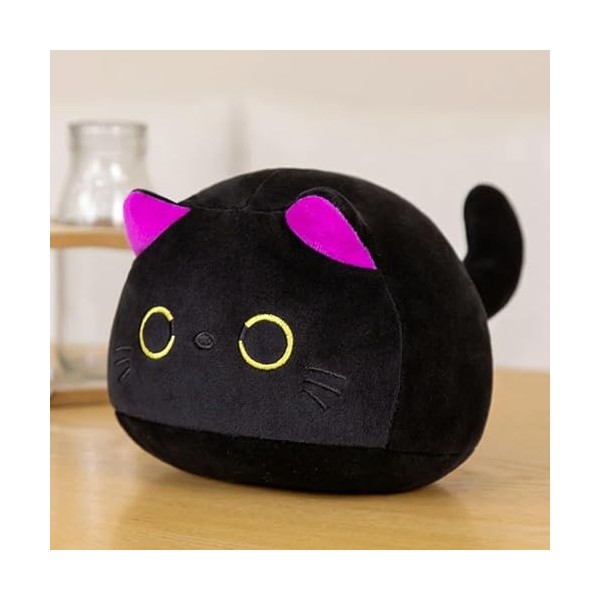 SaruEL Mignon Rond Boule Chat Oreiller en Peluche Jouet en Peluche Dessin animé Animal poupée Chat Sieste Tapis Cadeau d’Anni