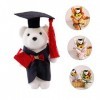 ibasenice 20 Pièces Remise des Diplômes Dr Ours Graduation Ours en Peluche Ours Bouquet Trucs De Graduation Ours pour Les Gra