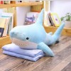 LfrAnk Peluche Requin Jouet Requin en Peluche Animal Oreiller Doux Peluche Enfant Cadeau D’Anniversaire Cadeau De Noël 100cm 