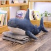 LfrAnk Peluche Requin Jouet Requin en Peluche Animal Oreiller Doux Peluche Enfant Cadeau D’Anniversaire Cadeau De Noël 100cm 