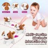 Jouet Interactif en Peluche Chien pour Enfants, Jouet Interactif pour Enfants avec Fonction Marche, Aboiement, Remuement de l