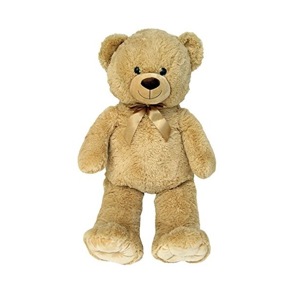 Wagner 9048 – Géant XXL Ours Marron 100 cm en clair de peluche ours Doudou Ours Teddy Ours dans beige