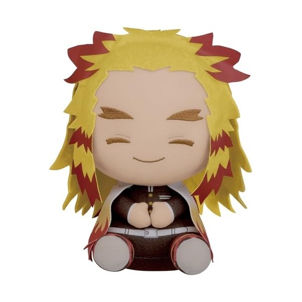 BANPRESTO- Sinoeem Demon Slayer : Kimetsu no Yaiba Big Plush ~ KYOJURO INOSUKE HASHIBIRA Real Face ~ A:KYOJURO RENGOKU , B