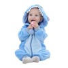 Combinaison Pyjama Bébé Déguisement Barboteuse Unisexe Animal Grenouillère à Capuche pour Bébé Fille Garçon Chaud Printemps H