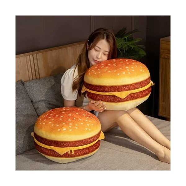 Nouveau Burger Créatif Peluche Jouet Doux Rembourré Coussin en Peluche Mignon Hamburger Oreiller Canapé Chaise Coussin Garçon