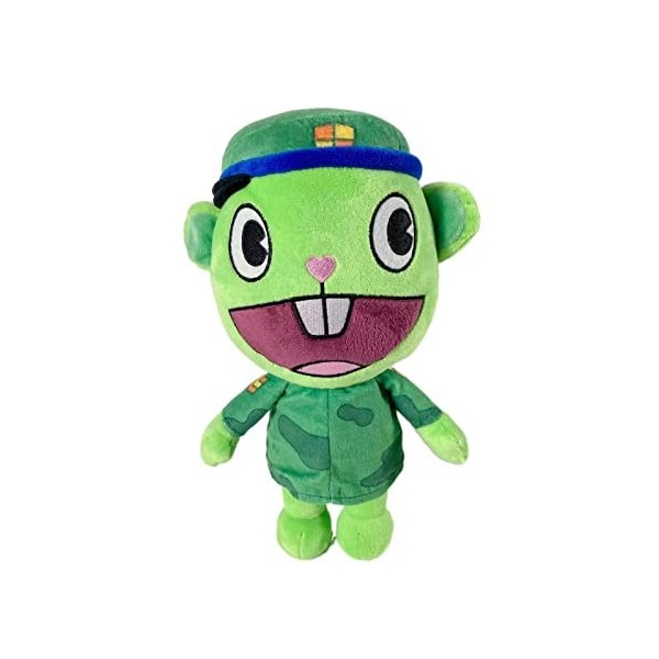 Jouets en Peluche Happy Tree Friends De 28 Cm, Flaky Flippy HTF Poupées en Peluche Anime, Figurine en Peluche De Dessin Animé
