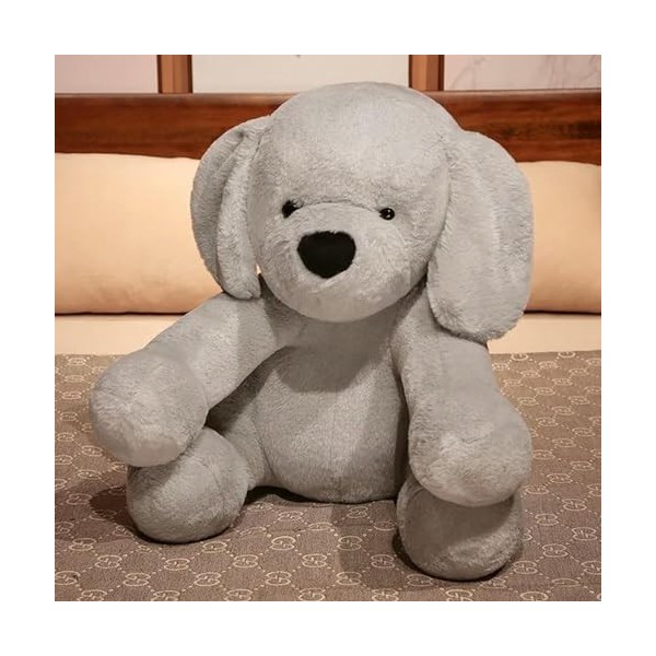 Poupée Chiot Douce et Mignonne pour Enfants Jouet en Peluche Animal Chien poupée en Peluche Kawaii Cadeau d’Anniversaire 40cm