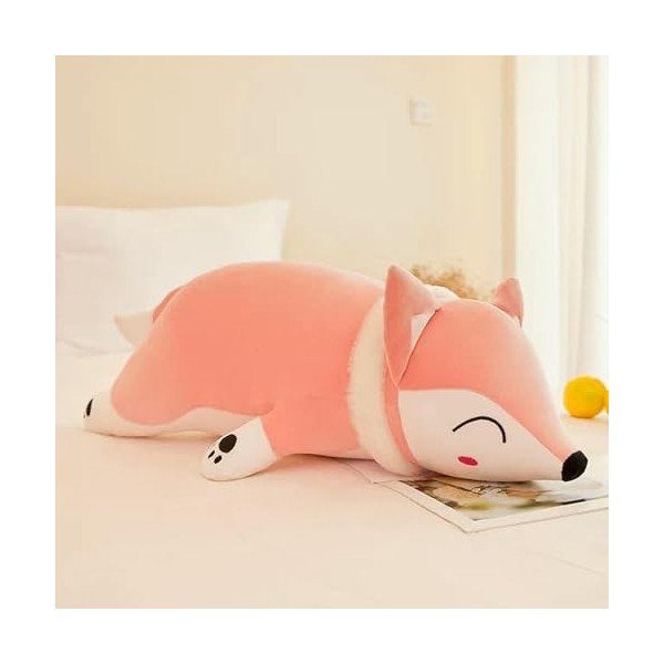 EacTEL Fox Doll Peluche Lapin Renard Peluche Jouet Fille Cadeau Décoration De Chambre Cadeau De Noël pour Enfants 50cm 1