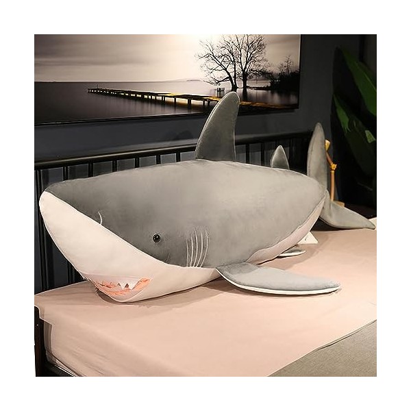 PaMut Jouet en Peluche géant en Peluche Requin poupée en Peluche Oreiller Requin Jouet Enfants Cadeau Cadeau d’Anniversaire C