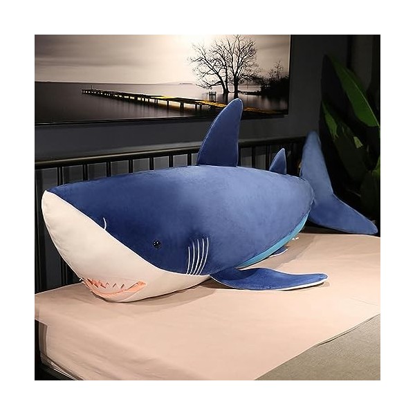 PaMut Jouet en Peluche géant en Peluche Requin poupée en Peluche Oreiller Requin Jouet Enfants Cadeau Cadeau d’Anniversaire C