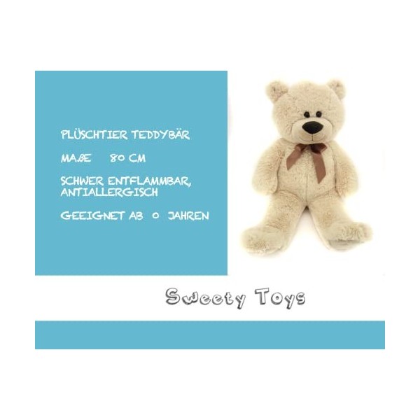 Sweety Toys 4638 Teddy Bear 80 cm beige