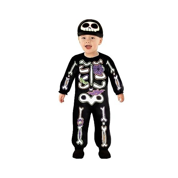 Morph Costume Squelette Enfant, Deguisement Squelette Enfant, Déguisement Squelette Enfant, Costume Halloween Enfant Squelett