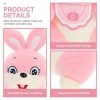 Toyvian 3 Pièces Lapin en Peluche Décoration Dintérieur De Bébé Enfant Coton PP Dessin Animé