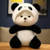 EacTEL Nouveau Kawaii Panda Peluche Jouet Ours en Peluche Panda Animal Poupée Mignon Style Enfants Coussin Anniversaire Cadea