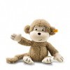 Steiff- Soft Cuddly Friends Brownie Monkey Animal Singe, 060304, Marron Clair, 30 cm