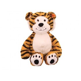 Steiff Toni Tiger - 30 cm - Tigre en Peluche Assis - Peluche pour Enfants - Soft Cuddly Friends - Doux et Lavable - Rayé 066