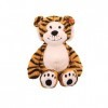 Steiff Toni Tiger - 30 cm - Tigre en Peluche Assis - Peluche pour Enfants - Soft Cuddly Friends - Doux et Lavable - Rayé 066
