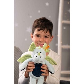 Steiff Soft Cuddly Friends Dragon Samu - 067105 - Bleu Clair - 28 cm