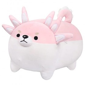 Axolotl Peluche Coussin Peluche Mignonne, Doux Oreiller en Peluche Axolotl Animal en Peluche, Axolotl Peluche Poupee Jouet en