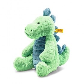 Steiff Soft Cuddly Friends Stegosaurus Spott, 087813, Vert/Bleu Pétrole, 28 cm