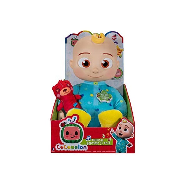 CoComelon CMW0146 Poupon Musical JJ avec Ours en Peluche pour Enfant à partir de 18 Mois, français Non Garanti