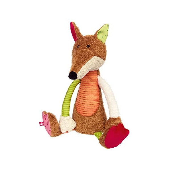 Sigikid 42841 Peluche Renard Patchwork Sweety pour Jouer et câliner en mélange de matériaux Doux pour bébés et Enfants, garço