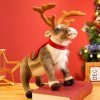 Ermano Peluche 35 cm réaliste Caribou Peluche poupée rembourrée Molle Simulation Moose Christmas Film Home Decoration Peluche