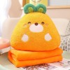 Kawaii Animal Peluche Oreiller avec Couverture De Bande Dessinée Ours Lapin Souris Peluche Jouets Dos Canapé Coussin Grand Ca
