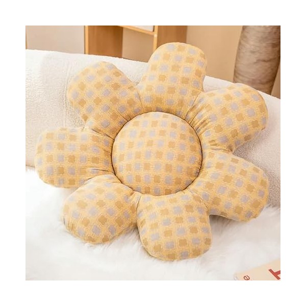 Sept Pétales Fleur en Peluche Coussin Coussin Kawaii Chambre Décor Peluche Plantes Coloré Fleur Jouets Cadeaux 60cm 3