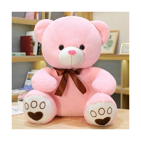 SaruEL Haute Qualité Mignon Arc Ours en Peluche Poupée en Peluche Animal Ours en Peluche Jouet Fille Cadeau D’Anniversaire Ca