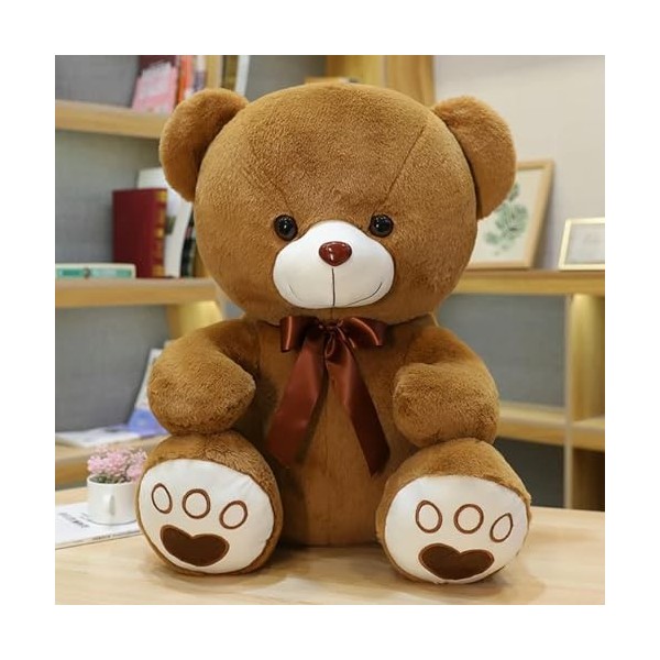SaruEL Haute Qualité Mignon Arc Ours en Peluche Poupée en Peluche Animal Ours en Peluche Jouet Fille Cadeau D’Anniversaire Ca