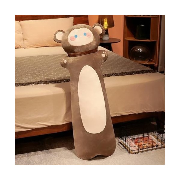 NOpinz Kawaii Chat Peluche Oreiller Grande Taille Jouet en Peluche Animal Lapin Chien Singe Coussin Canapé Coussin Décoration